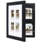 Americanflat 9x11 Picture Frame with Storage - Fits Four 2x3 Instant-Print Photos - Storage Frame Holds up to 100 Photos - Black